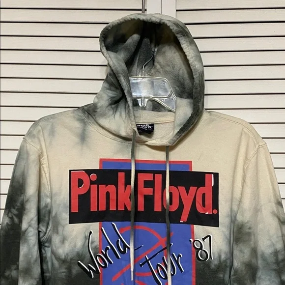 Pink Floyd Hoodie World Tour 87 Tie Dye Sweatshirt Size (34-36) S - Picture 7 of 8